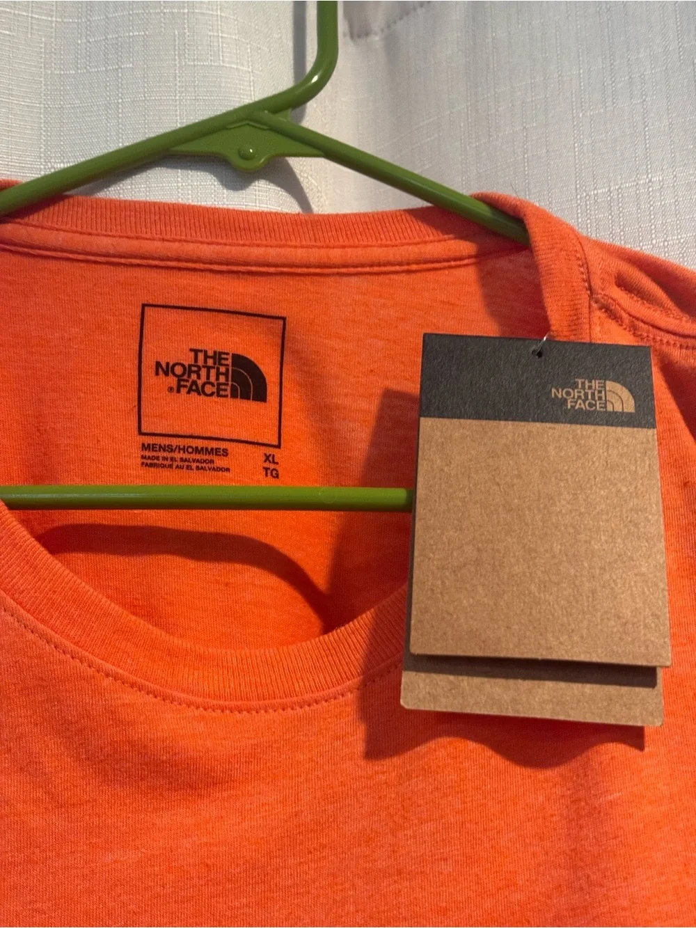 The North Face Bright Orange Crewneck Logo Tee